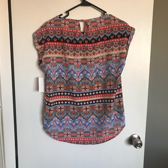 Pink Rose Multicolor Top - Size S - Picture 5 of 10